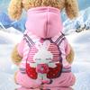 Four-legged Button Dog and Cat Clothing, Pet Supplies, Autumn and Winter Fleece Hoodie