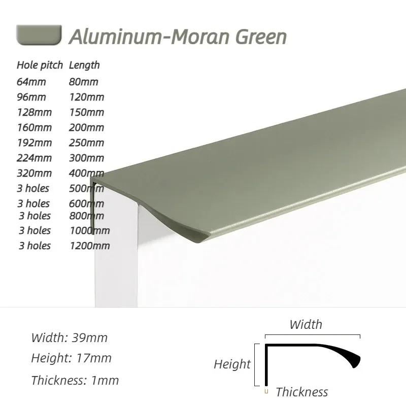 80-500mm Color Hidden Handles for Cabinets and Drawers Dresser Kitchen Cupboard Wardrobe Closet Handle Simplicity Closet Handles