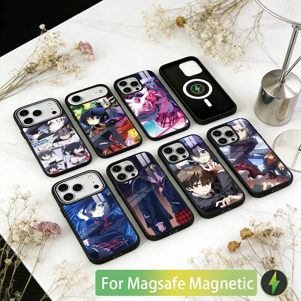 Чехол для телефона Love, Chunibyo & Other Delusions Для iPhone 17, 16, 15, 14, 13, 12, 11 Plus, Pro Магнитный Для Magsafe Беспроводной Зарядки
