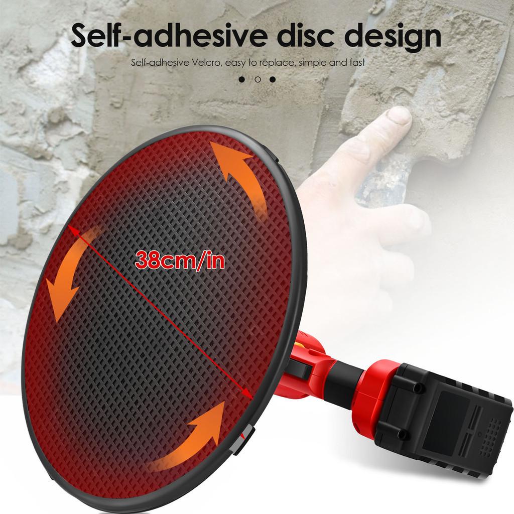 1700W Cement Plaster Sander Grinder with Auto Cement Mixing Rod Electric Concrete Mortar Trowel Wall Polishing Machine