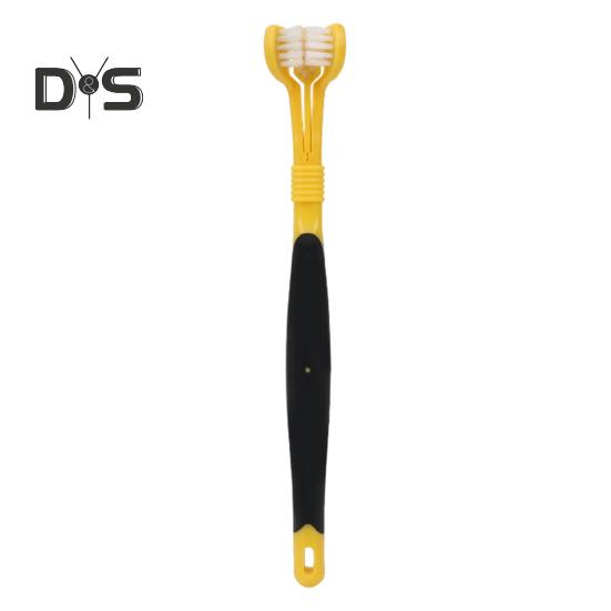 3-сторонняя зубная щетка для домашних животных, удаляющая неприятный запах изо рта, зубной камень, зубная щетка для собак, уход за зубами кошек, щетка для чистки полости рта для собак и кошек