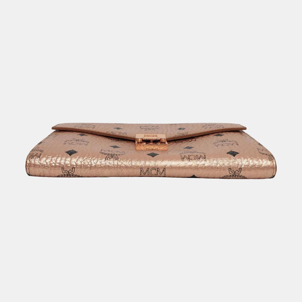 [Pre-Owned] Millie Large Rose Gold Coated Canvas Monogram Crossbody Clutch Shoulder Bag - Very Good #U3V97E