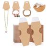 100XAdhesive Card Double-Sided Sticky Card Jewelry-Tag for Selling Packaging Necklaces Bracelet Kraft Paper Display Card