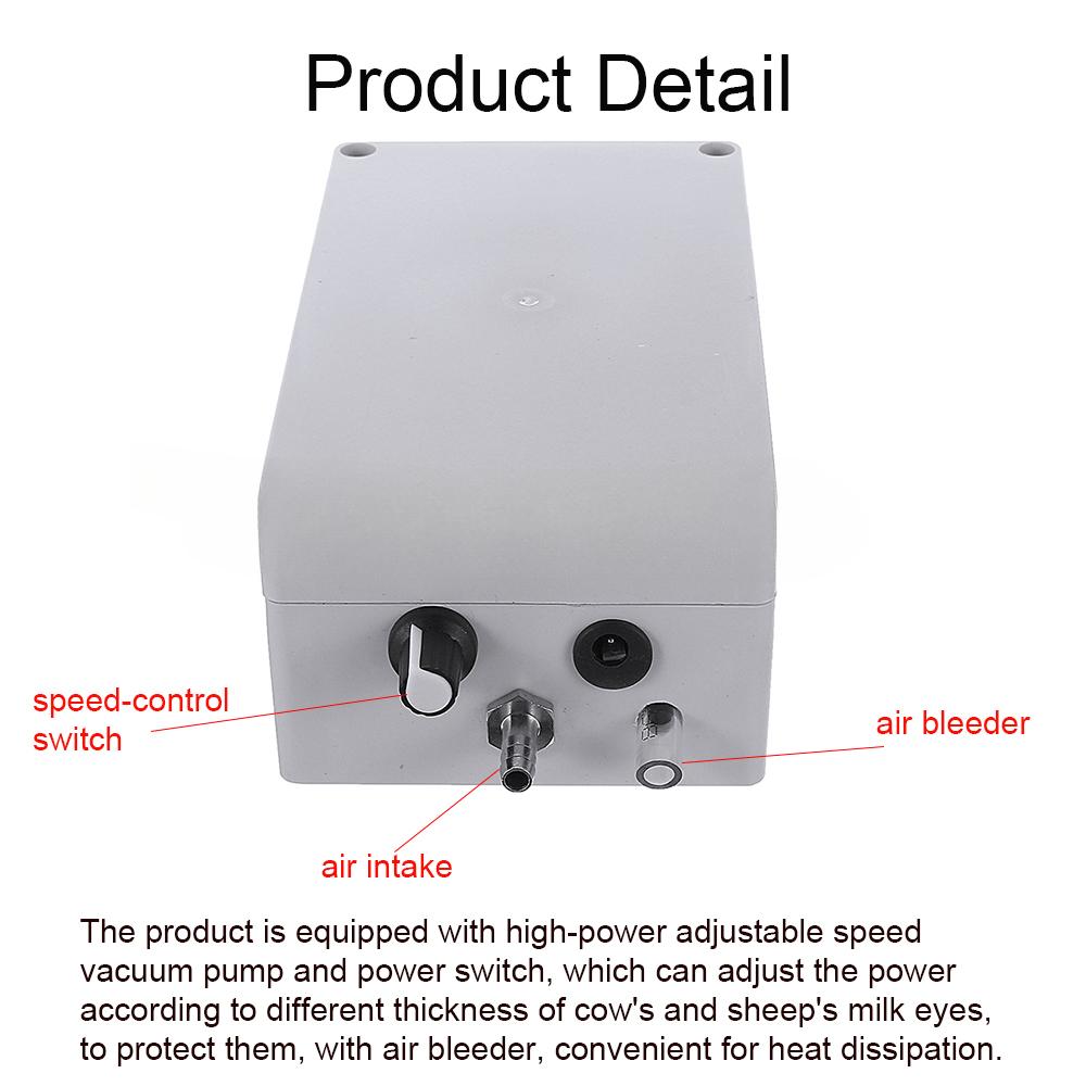 Ведро из нержавеющей стали Вакуумный насос для всасывания Бытовой доильный аппарат Корова Коза Овца Доильный аппарат Нержавеющая сталь Электрическая доильная машина НОВЫЙ 5 л