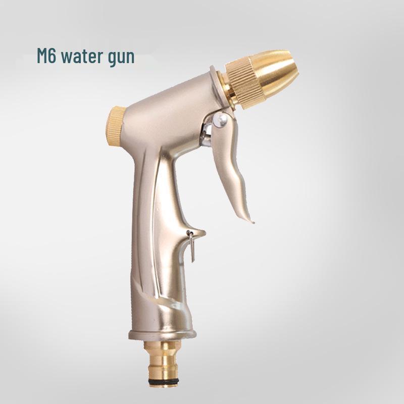 Полностью медный высоконапорный пистолет-распылитель для автомойки и насадка-щетка