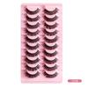 Fake Lashes Super Volume Extensions 3D Mink Hair False Eyelashes Russian Volume DD Curl Lashes