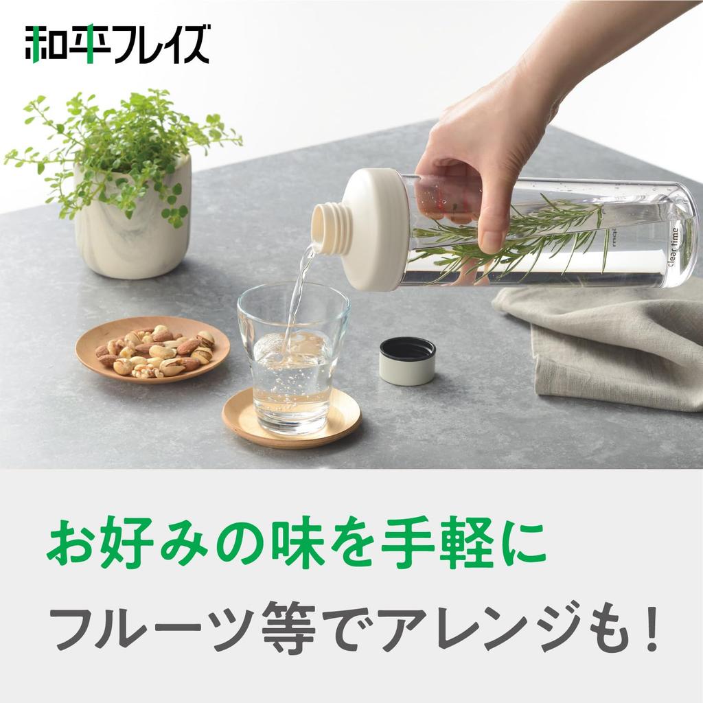 Бутылка для воды Wahei Phrases, кружка, бутылка для воды, 1 л, синяя, с широким горлом, кувшин, бутылка для холодной воды, бутылка для холодильника в любом месте, прозрачная бутылка RH-1746