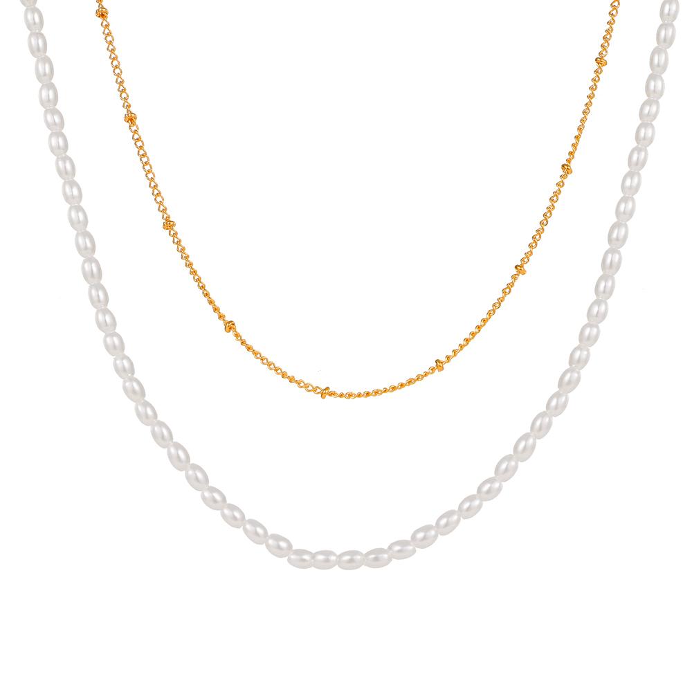 Нежные бусины в стиле ретро, ​​асимметричное ожерелье в форме сердца, многослойное ожерелье, костяная цепочка, женское ожерелье в стиле панк, цепочка на ключицу, ювелирные изделия