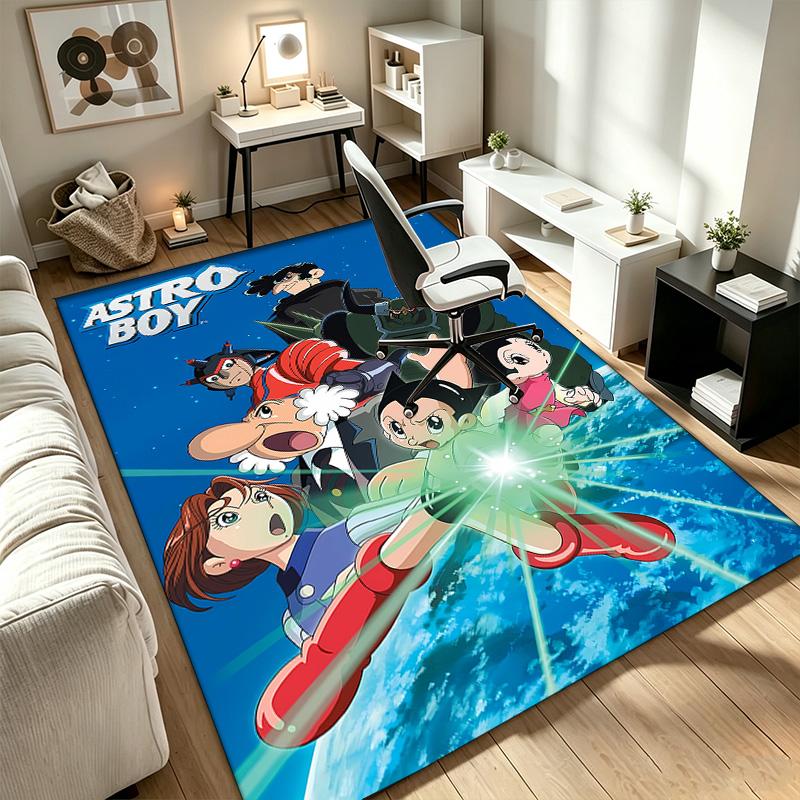 astro boy A rug suitable for office chair areas living rooms and computer desks perfect for home offices and an ideal holiday gift