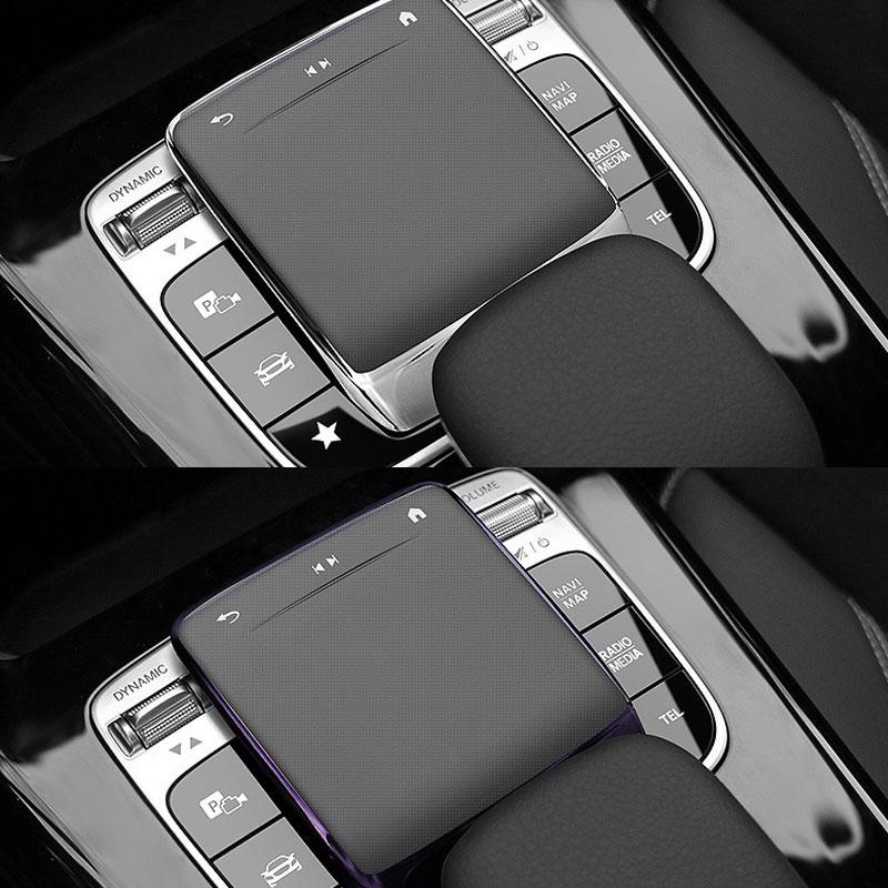 BKS2 For Mercedes Benz A B CLA GLE GLS GLB GLA Class W177 W247 C118 W167 X167 X247 H247 Car Center Console Mouse TPU Protector Cover