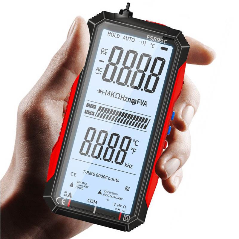 Цифровой мультиметр с зарядкой через USB, интеллектуальный автоматический цифровой мультиметр