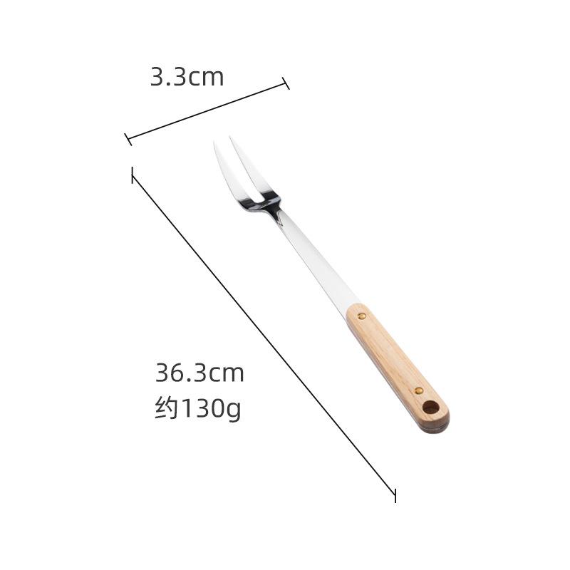 HANYANG Лопатка из нержавеющей стали, кухонная утварь, лопаточка с деревянной ручкой, кухонная лопатка