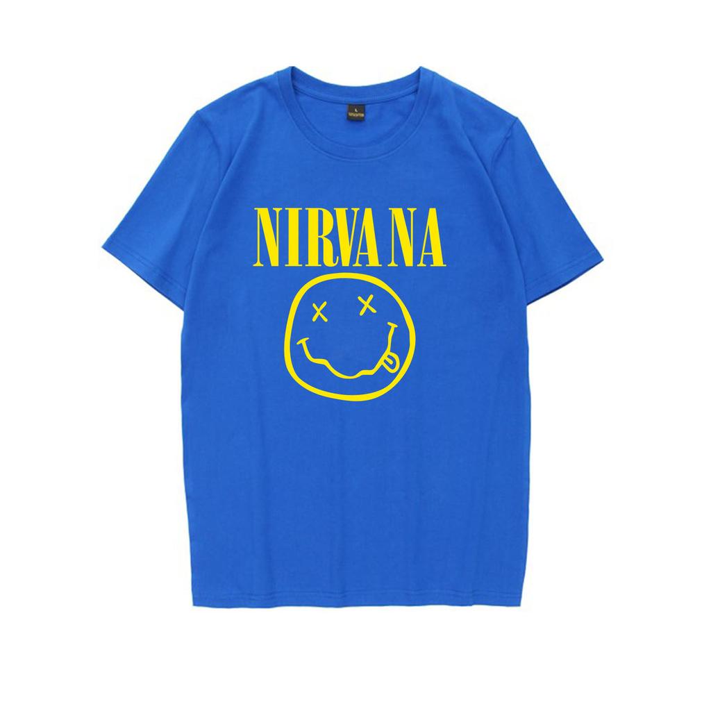 Nirvana Smiley Face Tee 90s Vintage Grunge Band Shirt Hoodie Pullover Unisex Streetwear Sweatshirt Kurt Cobain Fan Gift