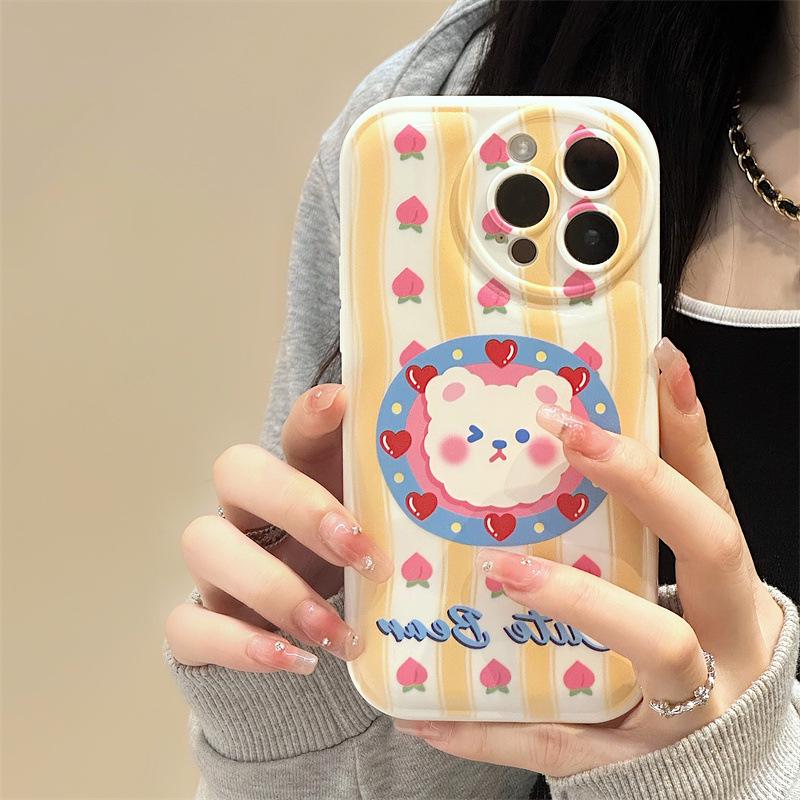Чехол Zhitai Cartoon Air Cushion для iPhone 12-15 Pro Max, совместим с моделями Vivo.