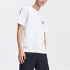 Li-Ning Wade Series Layered Print Round Neck Sports T-Shirt Men Tops White AHSR487-3