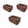 Simple Solid Wood Tissue Box Beech Walnut Napkin Paper Living Room Removable Home Storage Container