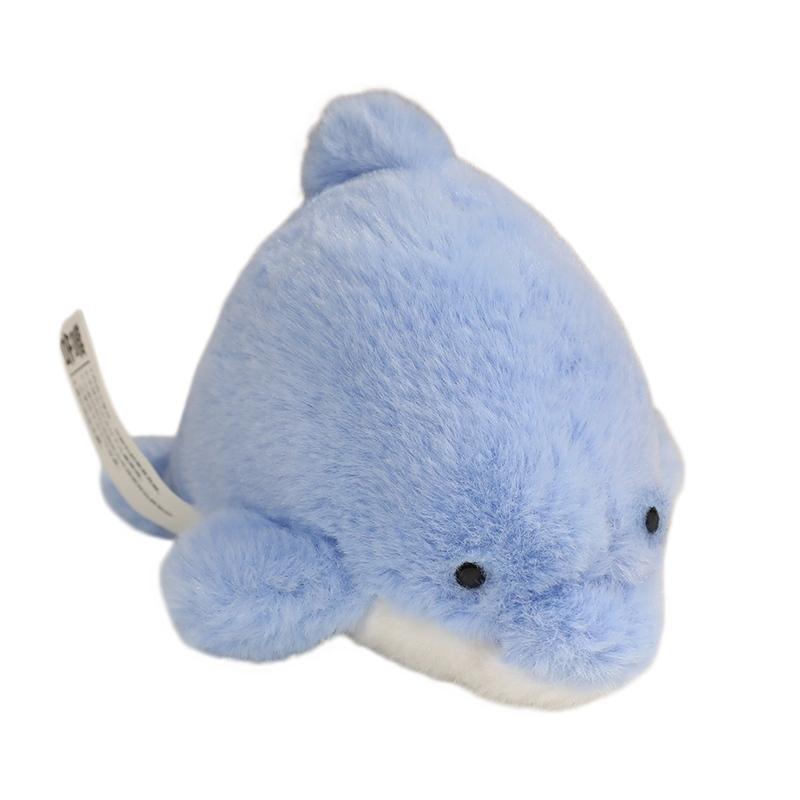 Cute Sea Animal Plush Toys Set - Manta Ray Dolphin Seal Octopus Seahorse Crab Clownfish Stuffed Dolls for Kids Funny Room Decor