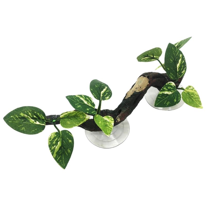 Reptiles Corner Branch Resin Climbing Branch for Terrarium Simulate Plant Fishtanks Vibrant-Aquatic Decors for Amphibian