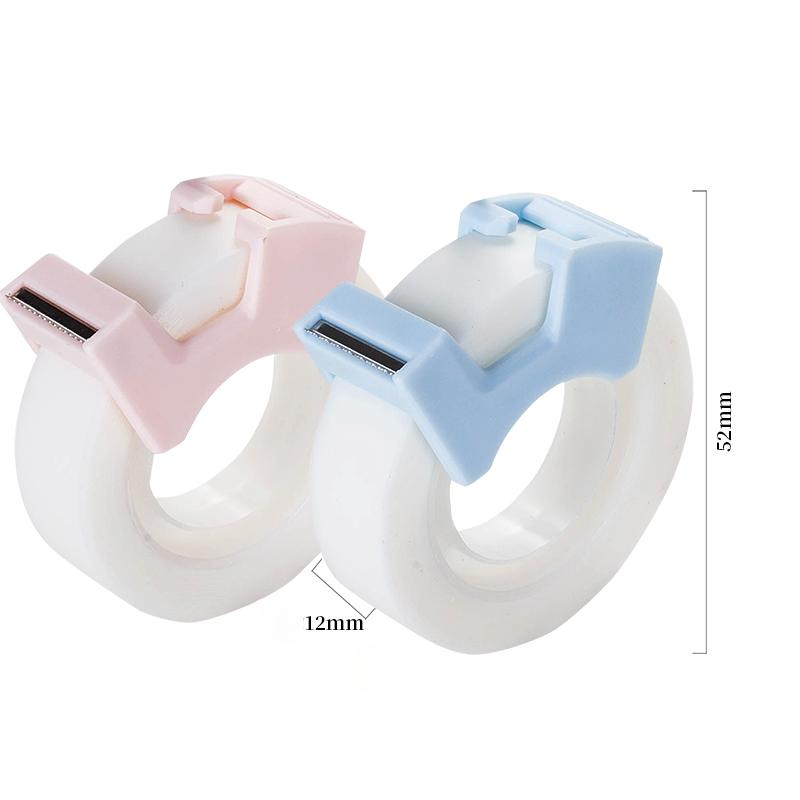 Прозрачная клейкая лента с возможностью записи и инструментом для резки ленты Невидимая корректирующая лента с возможностью записи Школьные канцелярские принадлежности Переносной диспенсер для клейкой ленты