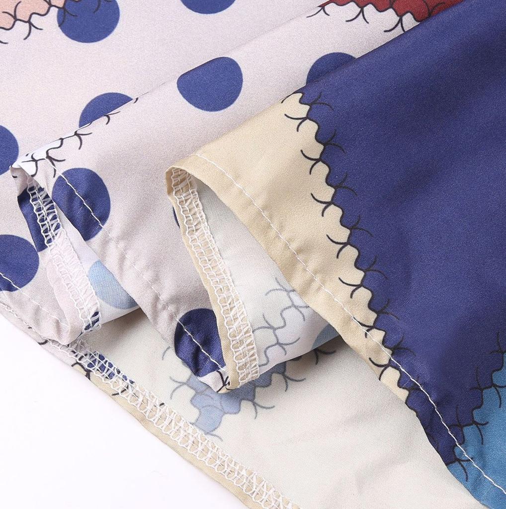 Женское модное повседневное ретро-платье с принтом и v-образным вырезом без рукавов, карманное платье