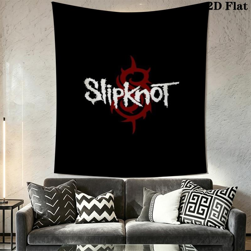 slipknot Wall Tapestry Aesthetic Wall Hanging Printed Fabric Blanket Decorative Tapestries for Bedroom Living Room Home Decor