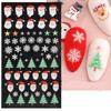 New Year Christmas Nail Stickers Nail Art Decals New Year Nail Decoration Manicure Accessories