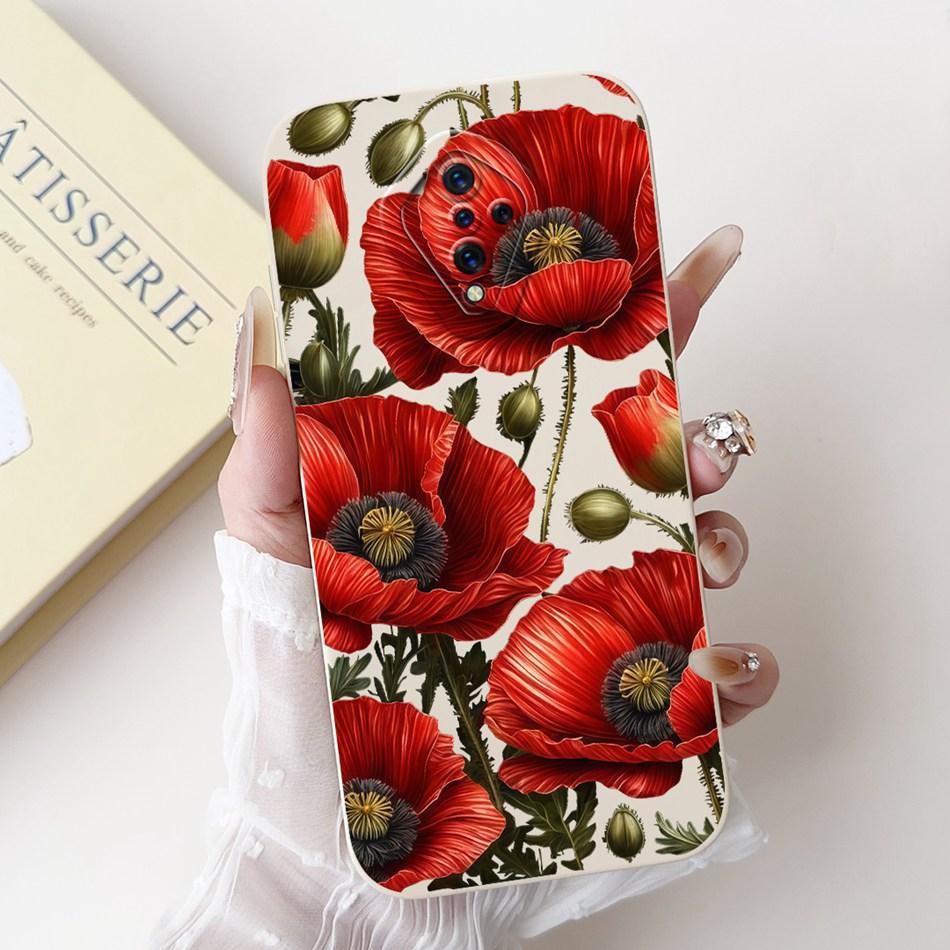 For Vivo S1 Pro (1920) / S1 (1907) Beautiful Bow Rose Painting Phone Case For Vivo S1 S1Pro Soft Silicone Shockproof Cases