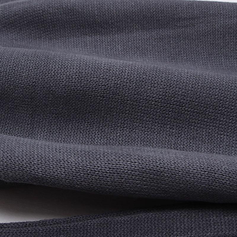 Женский свитер свободного покроя с высоким воротом в стиле пэчворк на осень и зиму