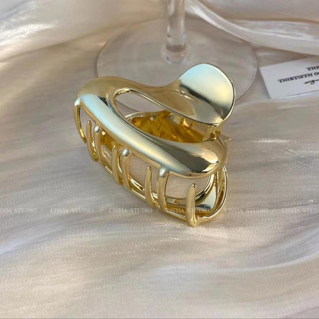 Премиальная металлическая заколка для волос «Акула» для женщин - Большая летняя заколка для волос, Уникальный дизайн