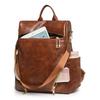 Soft Leather Backpack Women's Large Capacity Backpack Student Schoolbag