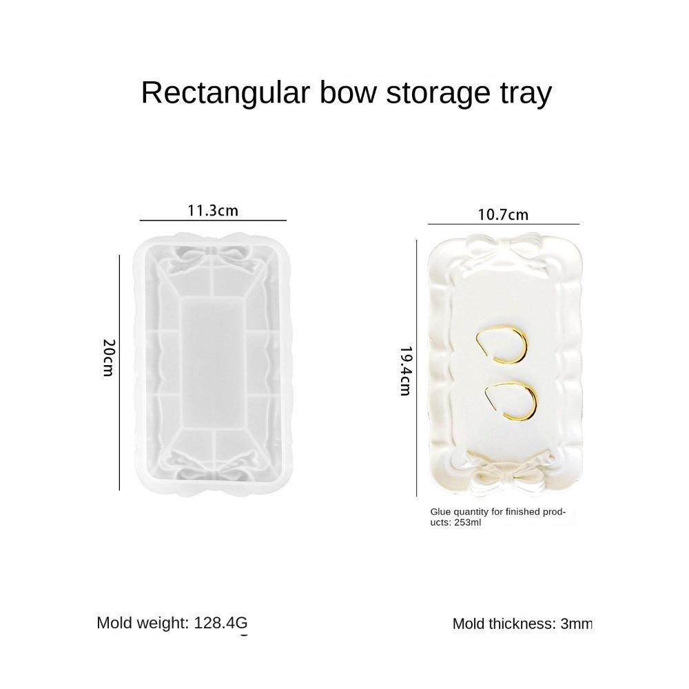 Прямоугольный лоток для хранения, силиконовая форма, пустые формы для литья из смолы, украшение для дома
