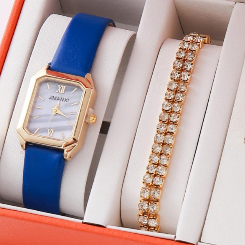Drainage Light Luxury Clover Watch Watch Emerald Five-Piece Quartz Watch