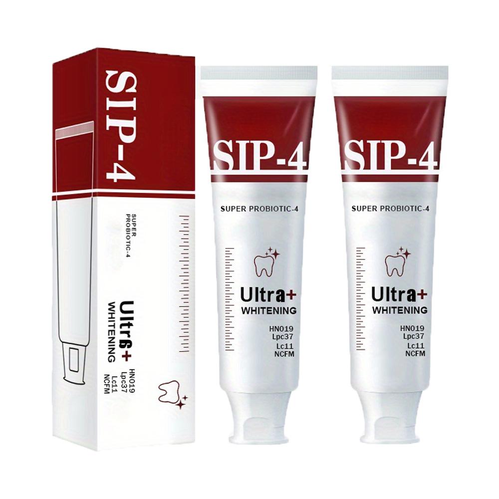 Усовершенствованная отбеливающая зубная паста с пробиотиками — освежение дыхания, уход за деснами и удаление пятен, не раздражает, улучшает здоровье полости рта