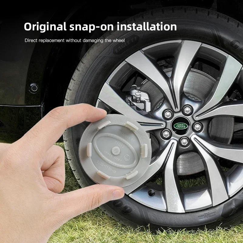 62MM Metal Car Wheel Hub Cover Wheel Center Protective Cover For Land Rover Discovery 2 3 4 Range Rover Freelander SV SVR Velar