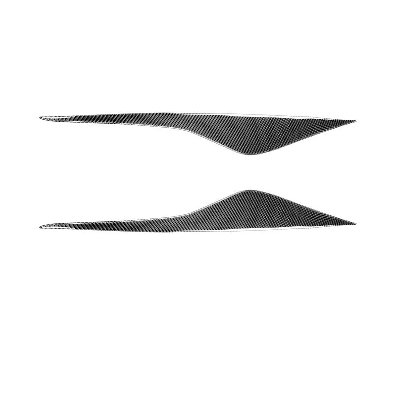 Car Headlight Eyebrows Eye Cover Piano Black Refit Stickers For Ford Mondeo MK4 2007 2008 2009 2010 2011 2012 2013 Accessories