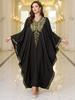 2025 European & American Cotton Embroidered Beach Cover-up Robe Style Dress