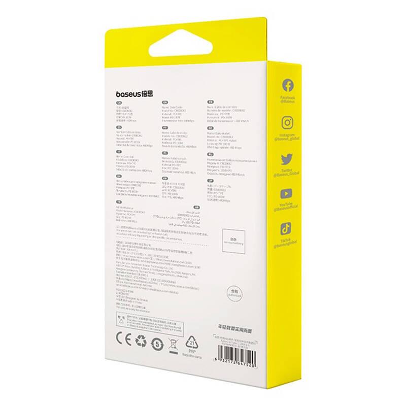 Kabel Usb-C Do Usb-C Baseus Free2Draw, Pd, 100W, 1M (Biały)