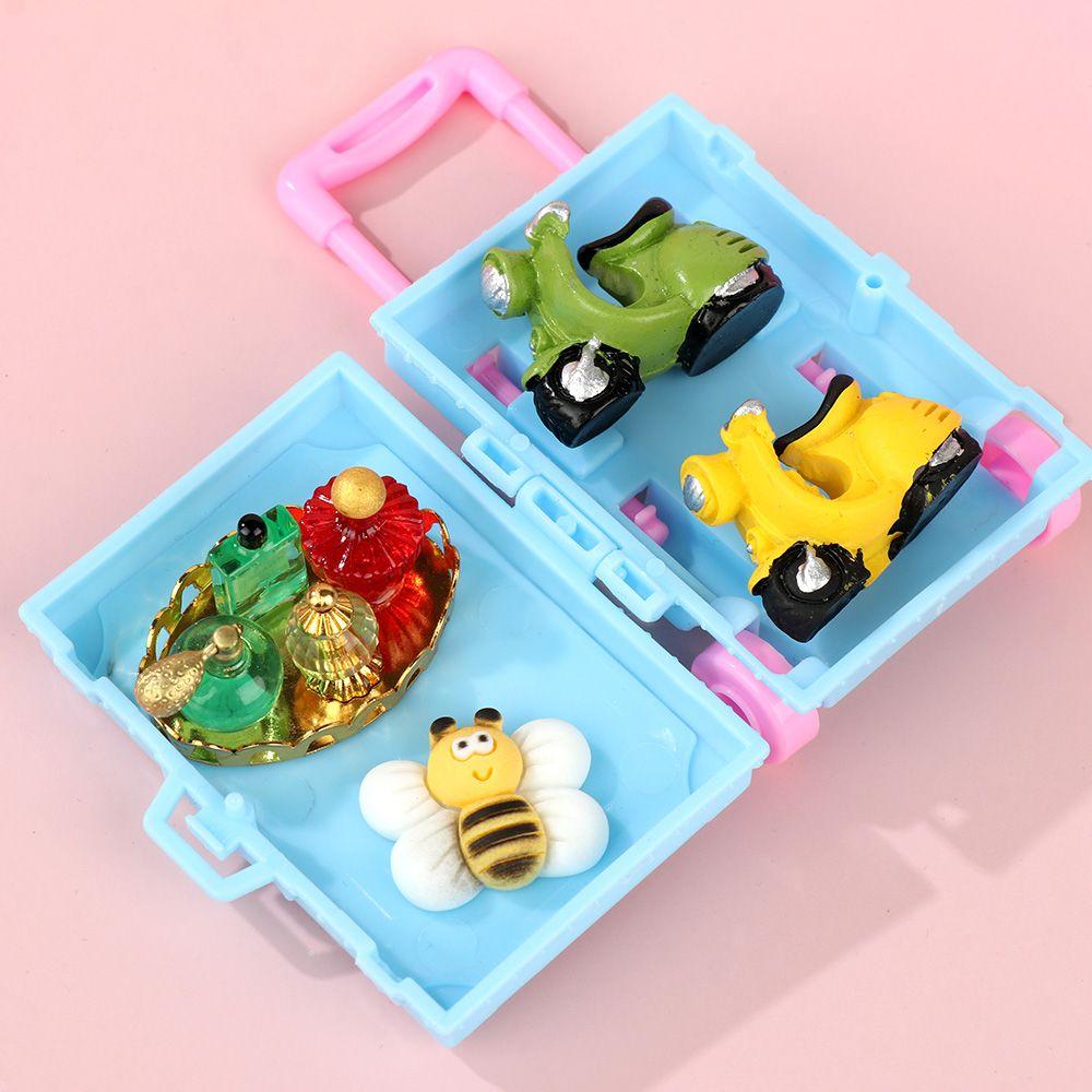 Fashion Play House Kids Toys Dollhouse Furniture Doll's Luggage Doll Suitcase Accessories