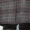 Shiz MAdAm Women A Line Round Check Wool jAcket J31627