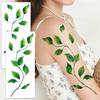 Large Realistic Vine Tattoos 2 Sheets - Waterproof Leaf Body Art Stickers For Women, Party & Events