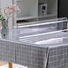 New PVC Transparent Tablecloth Soft Glass Table Mat Heat-resistant Waterproof Table Cover Pad Kitchen Oil-Proof Table Mat