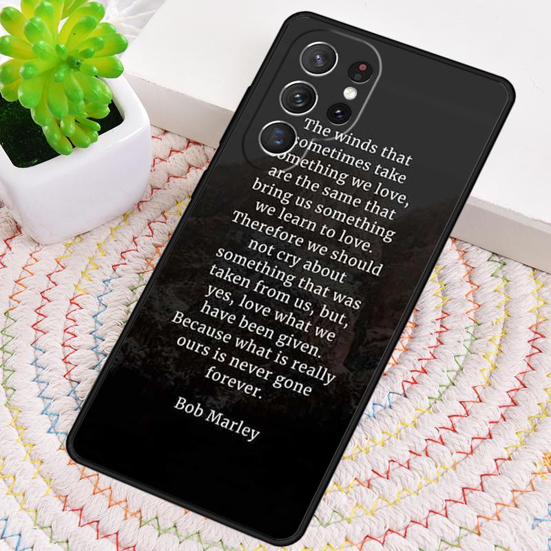 Чехол для телефона Bob Marley Quotes Rasta Reggae print для Samsung Galaxy note 10 pro S26 Ultra S23 S24 FE S25 S21 S22 PLUS