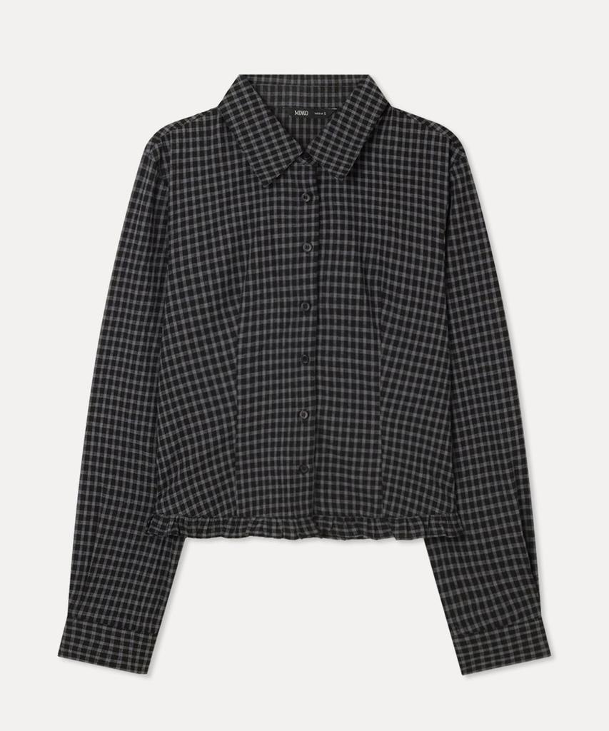 MIXXO Рубашка в клетку с воланами_Miwywg109G