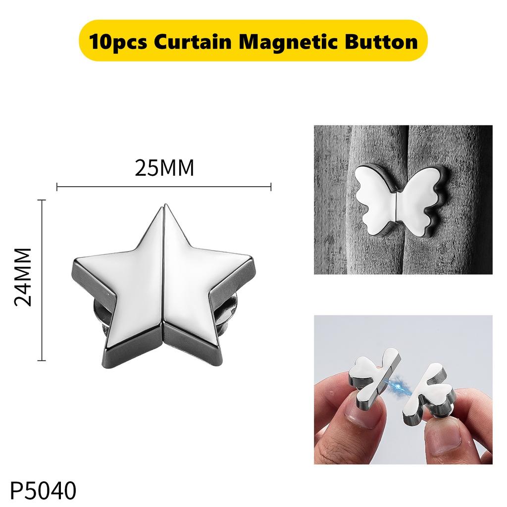 Магнитная кнопка для штор Съемный зажим-фиксатор для штор Быстрая фиксация Предотвращение регулировки света Сетка для окна Закрытие Магнитная пряжка