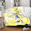 D Print Anime Digimon Blanket Soft Fleece Throw for Sofa Bed Couch Warm Digital Monster Tapestry Home Decor Gift