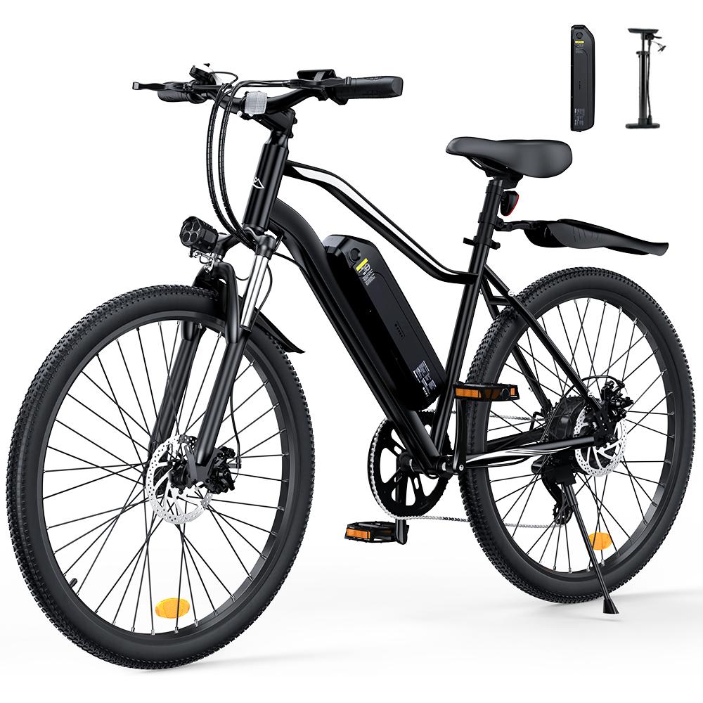 EB3S Electric Bike 250W 13.5Ah  26'' E-Bike Front Suspension Dual Disc Brakes Voltix APP 5-Speed 6-25KM/H Adult Electric Bicycle