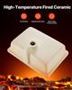 Undermount Bathroom Sink, 470 x 335 mm Rectangular White Ceramic Vessel Sink with Overflow Hole, Under Counter Drop in Modern Lavatory Vanity Bath