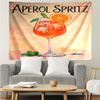 Aperol Spritz Tapestry for Bedroom Aesthetic Classroom Tapestries Wall Hanging for Living Room Dorm Office,Ideal Creative Gift