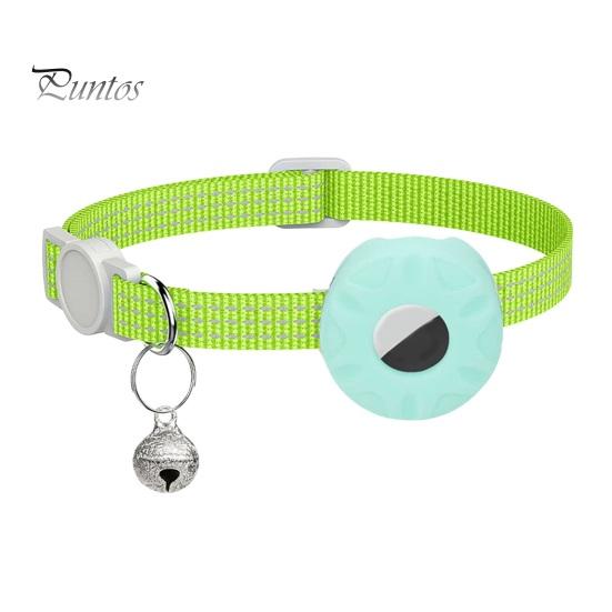 Ошейник-трекер для кошек со светоотражающими полосками, водонепроницаемый регулируемый ошейник безопасности для домашних животных, ошейник-локатор для кошек, чехол для маленьких, средних и больших кошек