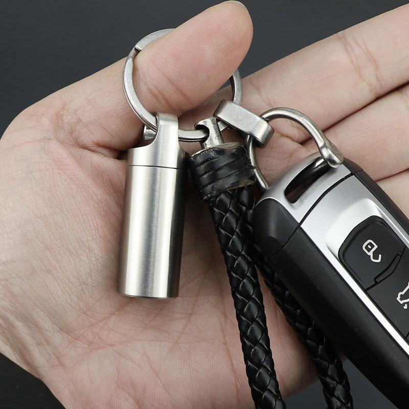 Водонепроницаемая мини-таблетница из нержавеющей стали - Портативный, влагозащищенный дорожный контейнер для лекарств